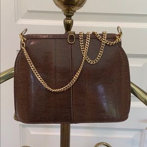 Vintage genuine lizard purse